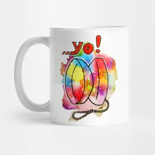 Yoyo Watercolor Splash Mug